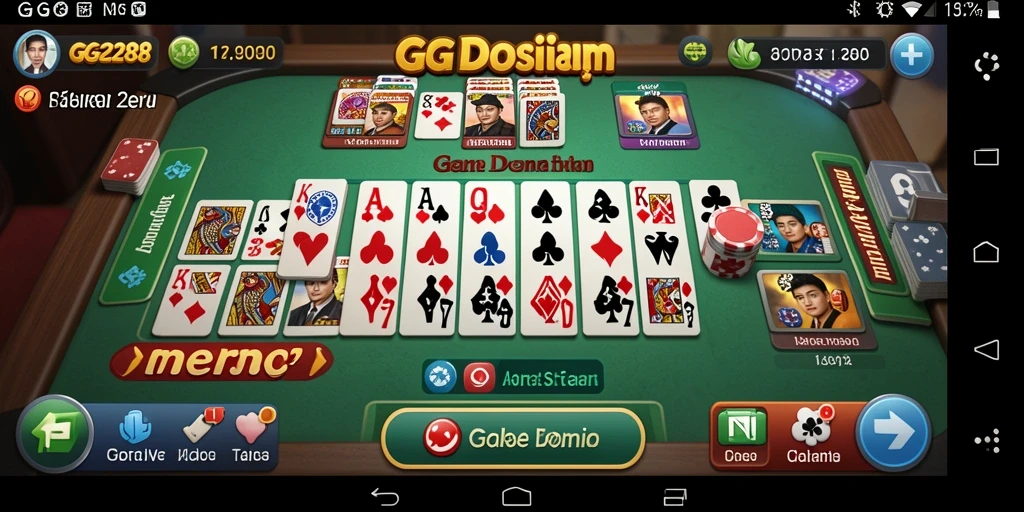Tampilan antarmuka GG288 yang menarik dan fungsional untuk permainan Domino.