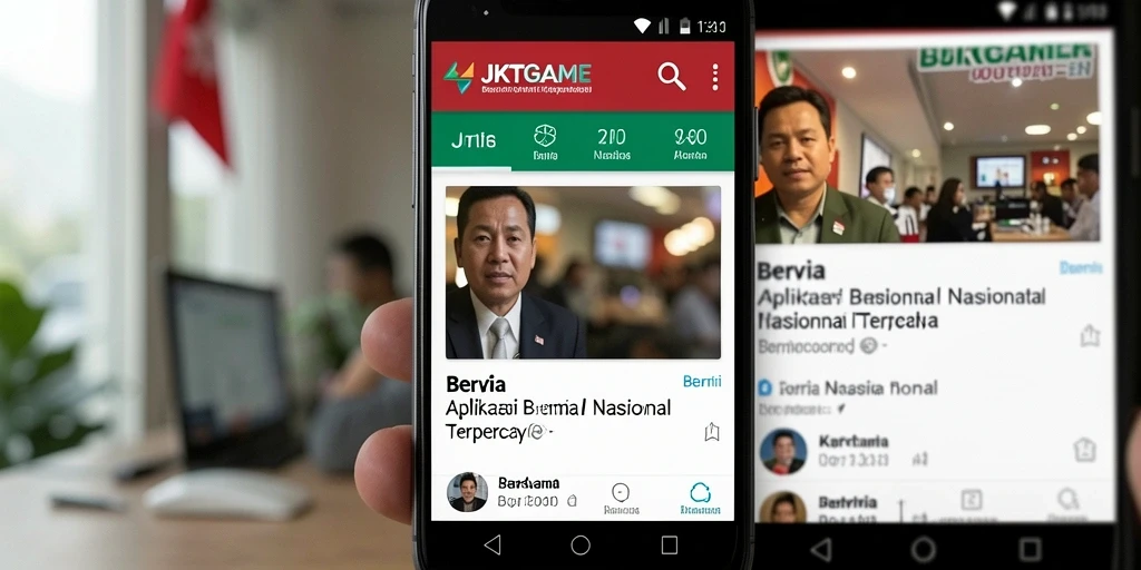 Tampilan antarmuka aplikasi JKTGAME yang informatif dan menarik.
