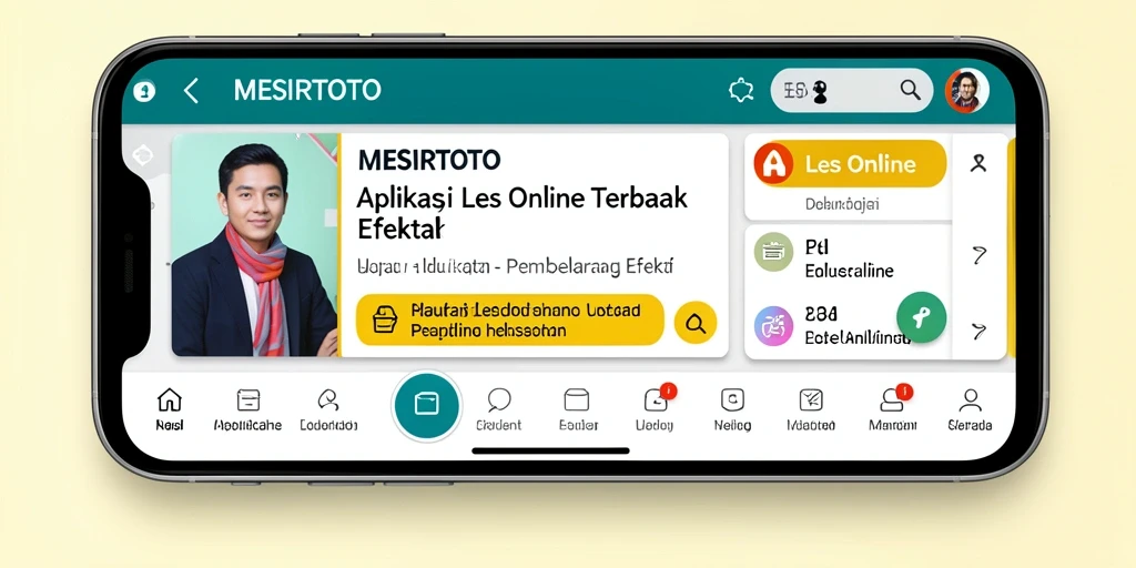 Tampilan antarmuka aplikasi MESIRTOTO yang mudah digunakan
