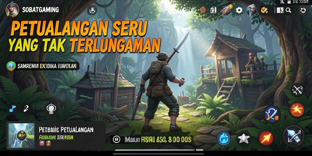 Tampilan antarmuka SOBATGAMING yang menawan dan penuh warna.