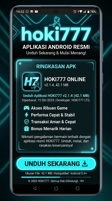 Unduh APK hoki777 untuk Pengguna Android di Indonesia