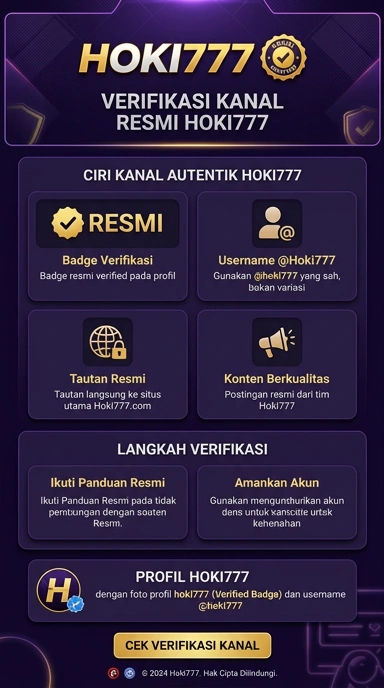 Kanal Resmi Hoki777 untuk Pengguna Android Indonesia
